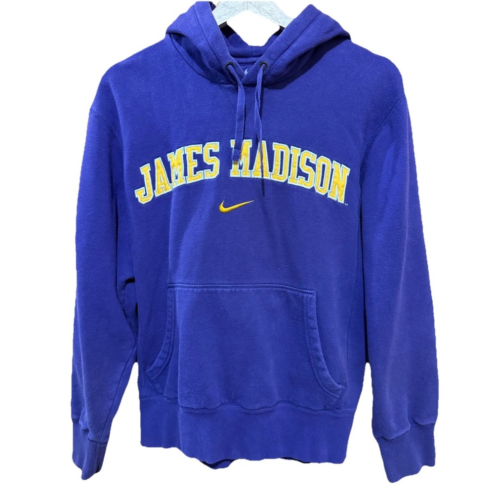 Nike Center‎ Swoosh James Madison University Hoodie Sweatshirt Mens Small EUC